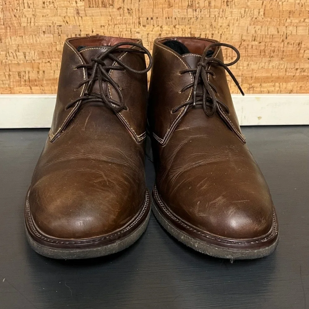 Johnston & Murphy Brown Leather Chukka Boots Men's Size‎ 10.5 Wide